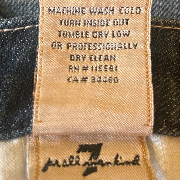 7 for All Mankind Kate straight leg jeans sz 29 - Picture 12 of 12